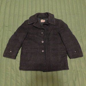 TRUE VINTAGE toddler sized wool pea coat by Esskay